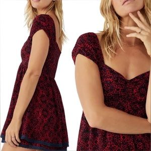 Free People Tabitha Floral Minidress
